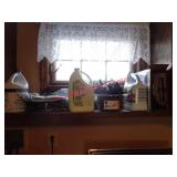 ASSORTED CLEANERS & CLEANING TOOLS
