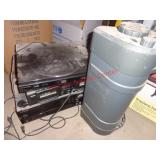 SPACE HEATER, STEREO EQUIPMENT