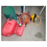 NEW WORKLIGHT, GAS CANS, PATIO CHAIRS