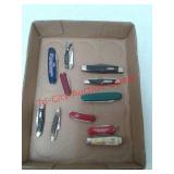 Assortment of pocket knives, Swiss Army, Ranger