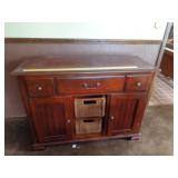 LANE SOLID WOOD BUFFET CABINET WITH BASKETS