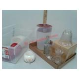 Food storage containers, plastic pitcher + + +