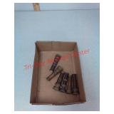 Lots of 6 brass water nozzles