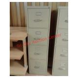 4 drawer metal filing cabinet with working lock