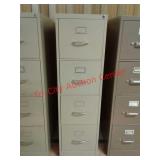 4 drawer metal filing cabinet with working lock