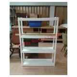 4 shelf plastic stacking Shelf organizer