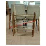4 tier wood shoe rack
