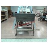 Lu Van vintage serving cart on casters