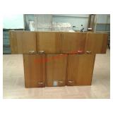 Five Pine cabinets, approximate measurements-- 2
