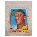 1968 Topps Detroit Tigers Ed Mathews baseball
