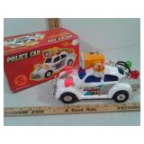 Police car battery operated toy car with lights
