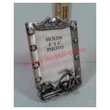 4" by 6" photo frame motorcycle bike