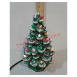 Vintage ceramic lighted Christmas tree