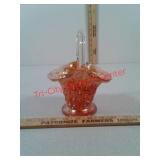 Orange glassware basket