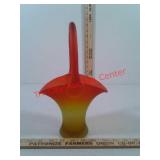 Frosted glass Brides basket