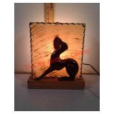 Vintage Greyhound TV lamp tested and works