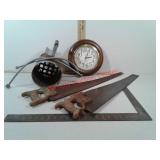 Antique saws, Carpenters Square and more