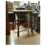 Solid wood side table