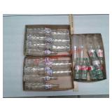 Vintage glass pop bottles 
Pepsi, Diet Pepsi, RC