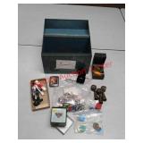 Metal toolbox and contents