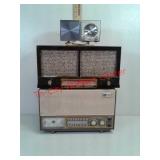 3 vintage radios, Silvertone, GE & Coronado