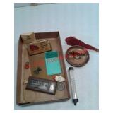 Vintage advertising items ashtrays and more