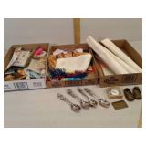 Brass Shoe ashtray, stopwatch, misc advertising,