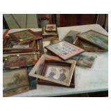 Several pictures and frames