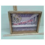 Religious Last Supper battery operated wall clock