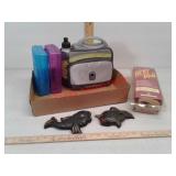 Chalk fish Deco, pencil boxes, Arctic Zone cooler