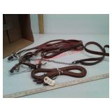 Horse tack - bits, leather Bridle and reins