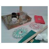 2 new Mikasa glass serving plates, Budweiser