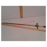 Sword with brass handle