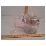 Vintage Pyrex 9 cup glass coffee pot maker