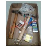 Misc tools - hammers, concrete anchor screws,