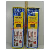 2 new steel locker mate shelving shelves