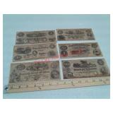 6 novelty banknote papers