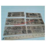 6 novelty banknote papers