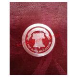 1 troy ounce 999 fine silver stackable round