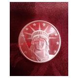 1 troy ounce 999 fine silver round