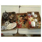 Misc lot - Silver Plate picture, chalk wall