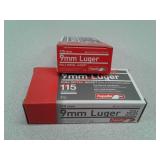 100 rounds Aguila 9mm ammo ammunition