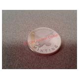 One troy ounce 999 fine silver round sunshine