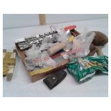 Misc tools - socket holders, brush, door hinges,