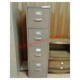 > Hon 4 drawer locking metal file cabinet w/ key