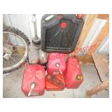 GAS CANS AND OIL PANS