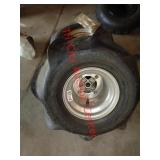 SET OF 2 NEW ATV/4 WHEELER TIRES & LUG NUTS