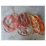 JOB LOT OF EXTENSION CORDS