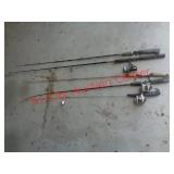 5 FISHING POLES
