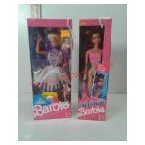Ice capades Barbie and wet and wild Kira dolls